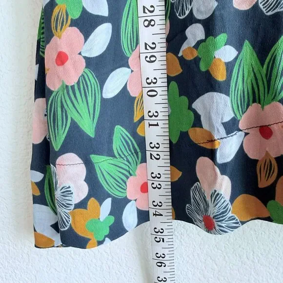 NEW Trovata Birds of Paradis Silk-Blend Gia Dress in Wild Hibiscus Print Size XS - Picture 12 of 15